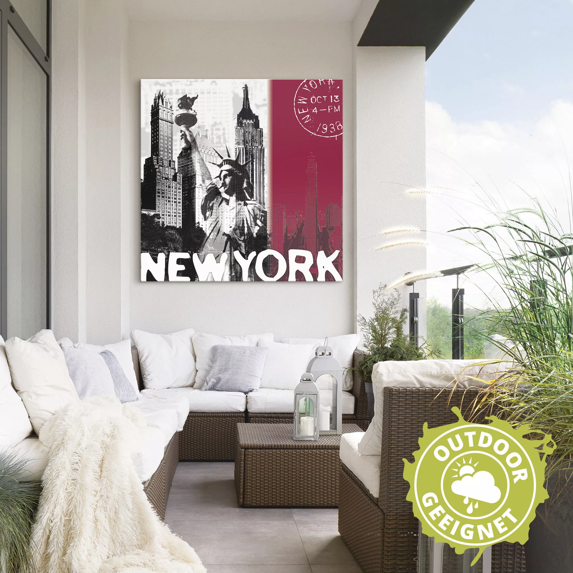 Artland Wandbild "New York", Gebäude, (1 St.), als Alubild, Outdoorbild, Le günstig online kaufen