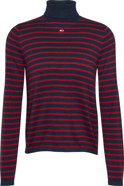 Tommy Jeans Rollkragenpullover mit Logostickerei günstig online kaufen