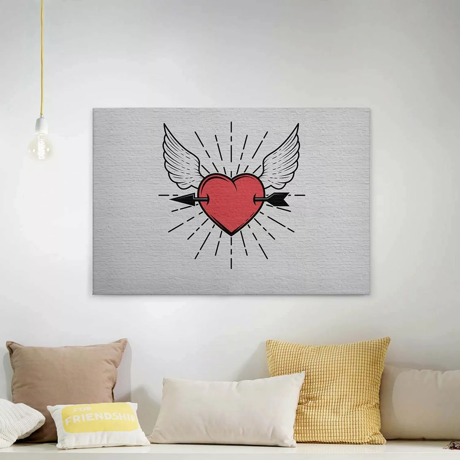 A.S. Création Leinwandbild "tattoo you", Kunst-Modern-Kinder, (1 St.), Keil günstig online kaufen