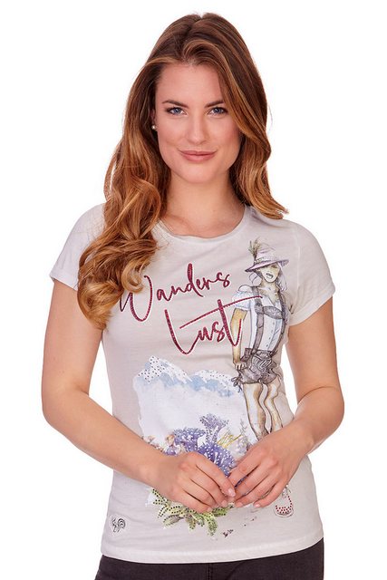 MarJo Outdoorbluse Trachtenshirt Damen - CARINA - light grey günstig online kaufen