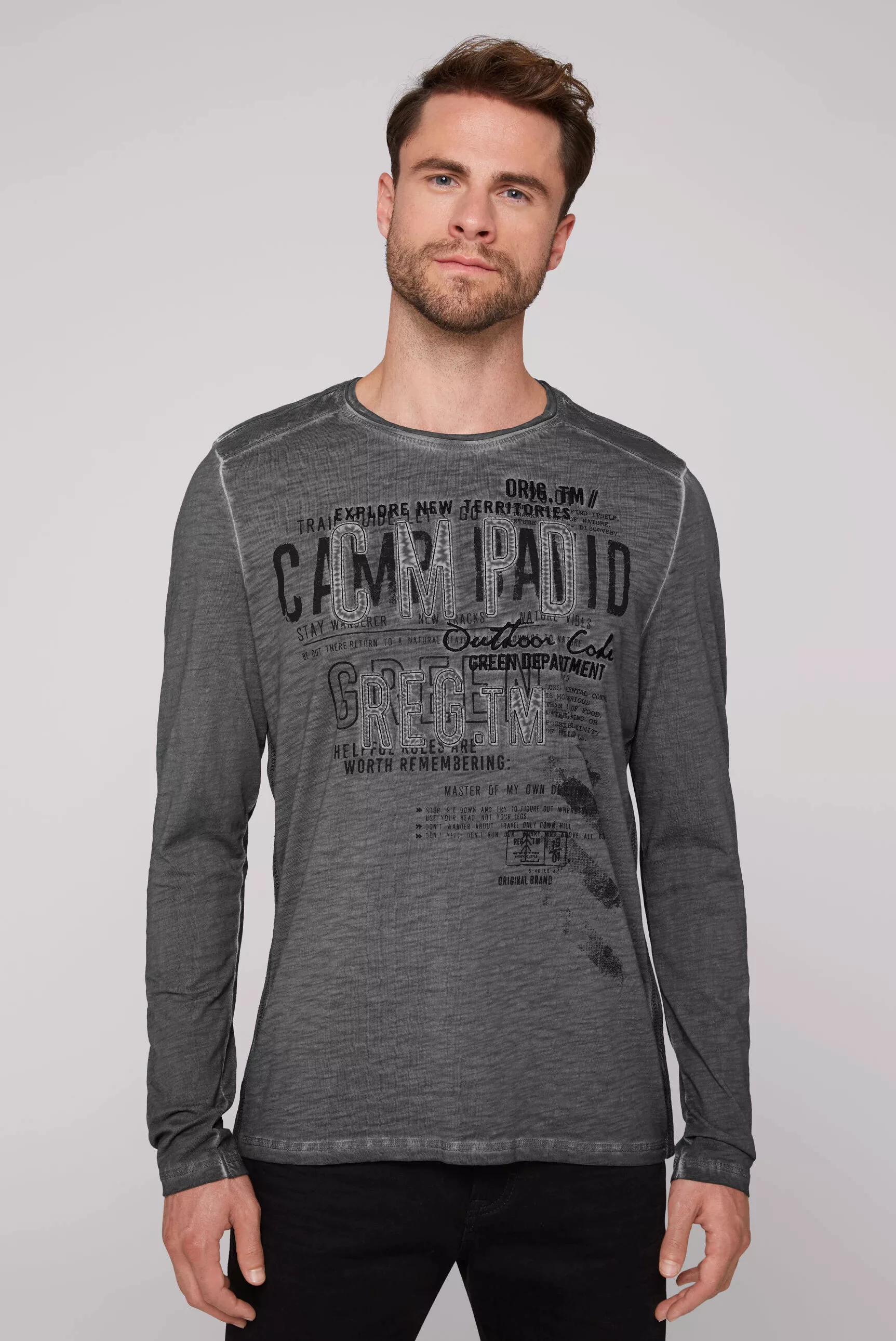 CAMP DAVID Langarmshirt, aus Bio-Baumwolle günstig online kaufen