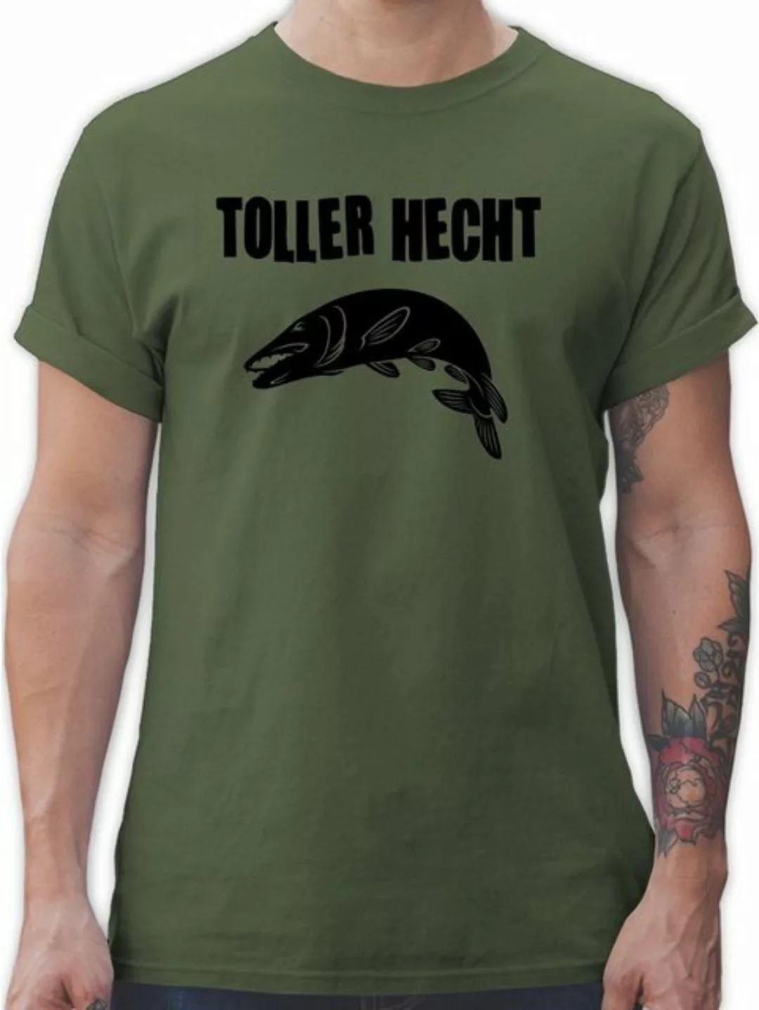 Shirtracer T-Shirt Toller Hecht Angler Geschenke günstig online kaufen