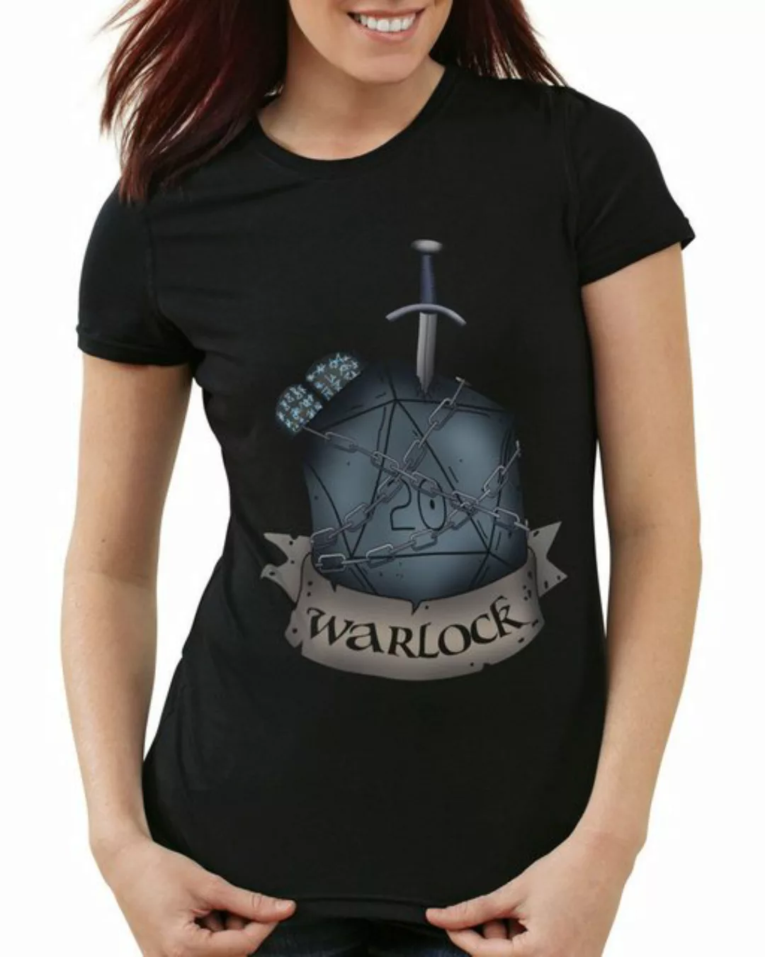 style3 T-Shirt Würfel Warlock dungeon and tabletop dragons d20 pen paper ro günstig online kaufen