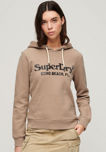 Superdry Kapuzensweatshirt METALLIC VENUE LOGO HOODIE günstig online kaufen