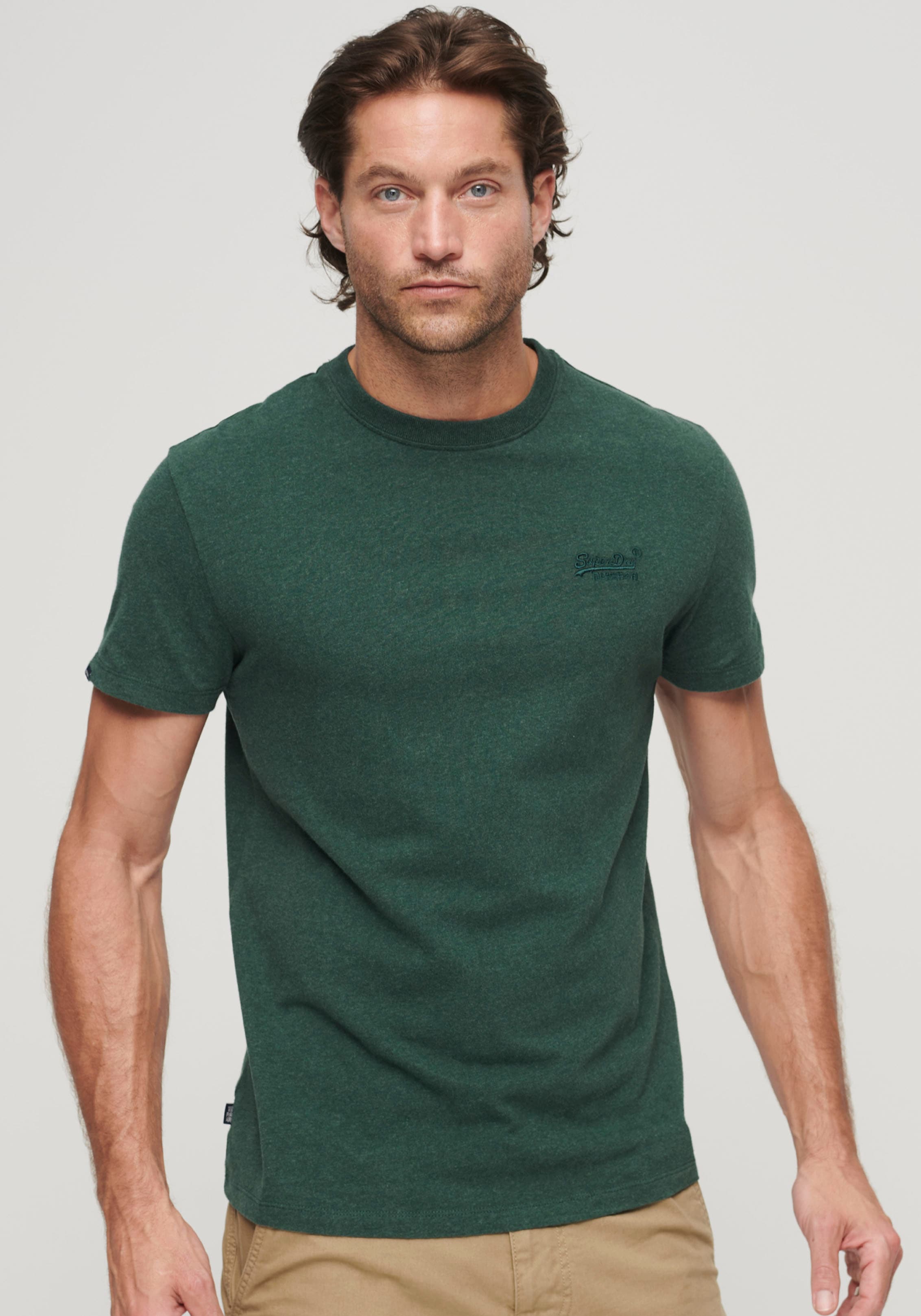 Superdry Rundhalsshirt "Organic Cotton Essential Logo T-Shirt" günstig online kaufen