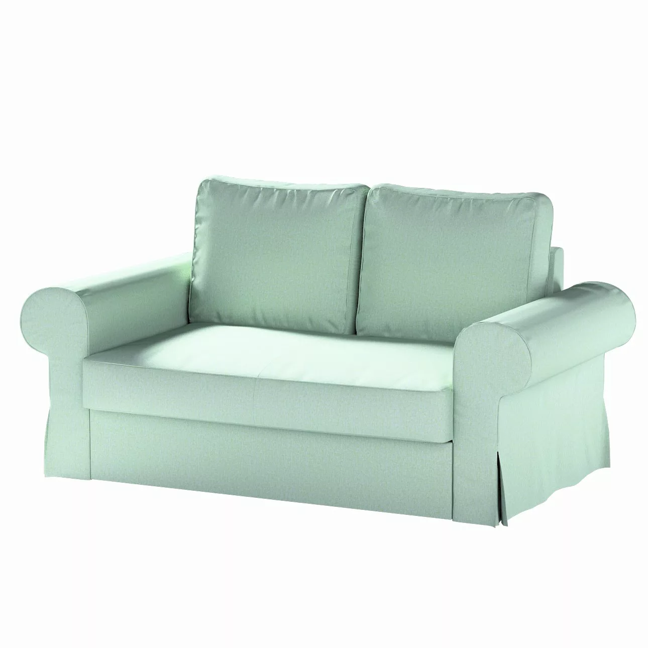 Bezug für Backabro 2-Sitzer Sofa ausklappbar, pastellblau, Bezug für Backab günstig online kaufen
