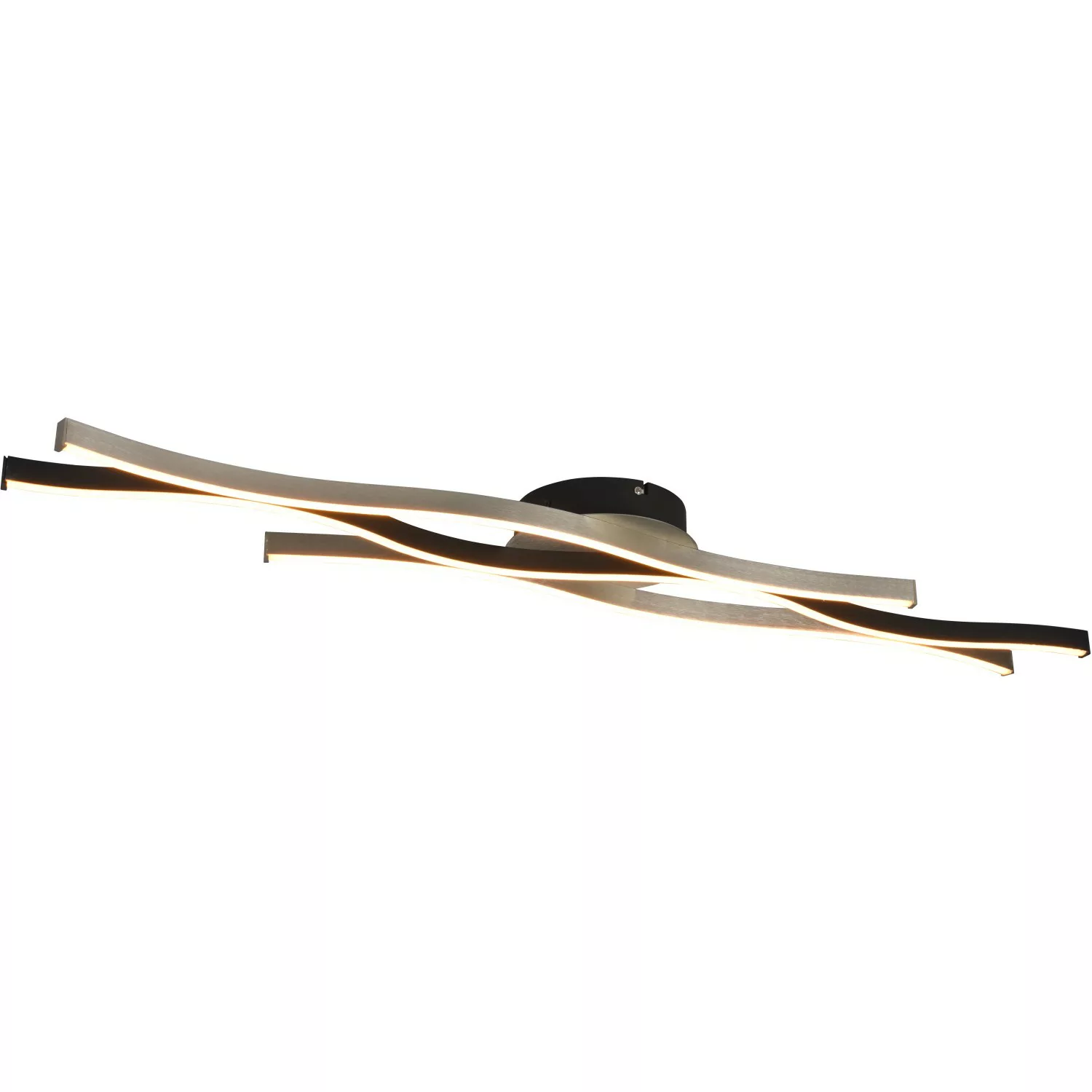 Trio LED-Deckenleuchte Blaze 70 mm x 1.075 mm x 180 mm Aluminium Gebürstet günstig online kaufen
