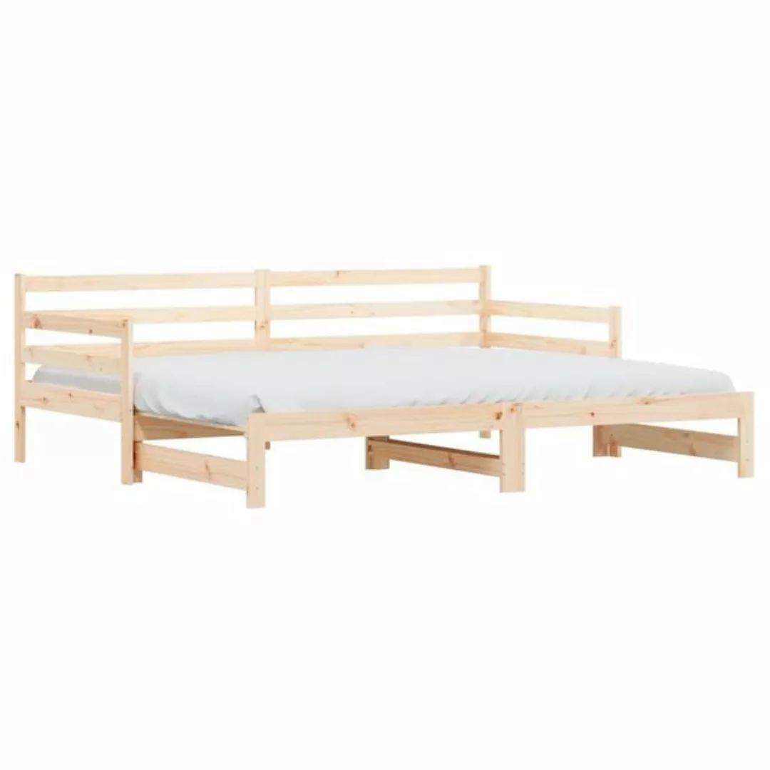 furnicato Bett Tagesbett Ausziehbar 90x200 cm Massivholz Kiefer günstig online kaufen
