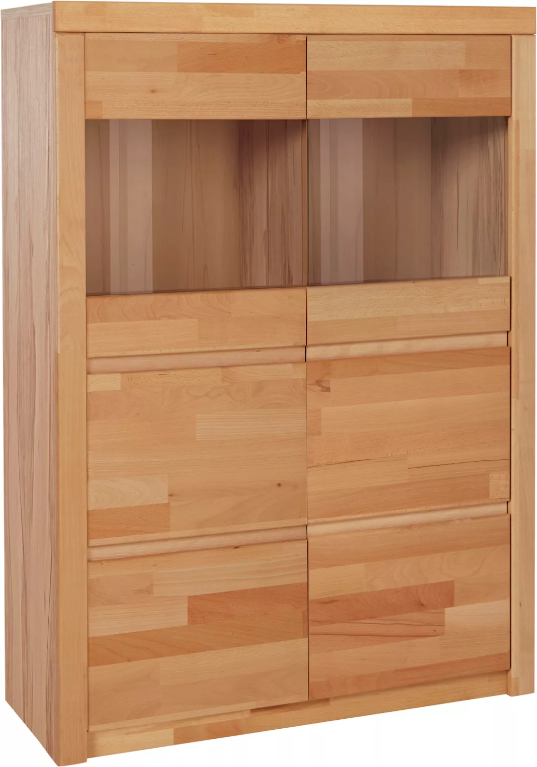 Woltra Highboard "Silkeborg", schöne grifflose Optik, teilmassiv günstig online kaufen