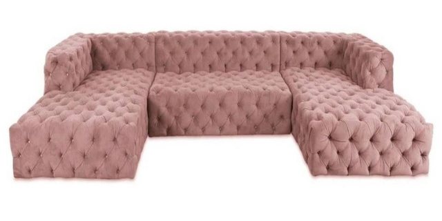 Xlmoebel Ecksofa Chesterfield Ecksofa XXL aus hochwertigem Textilgewebe, 1 günstig online kaufen