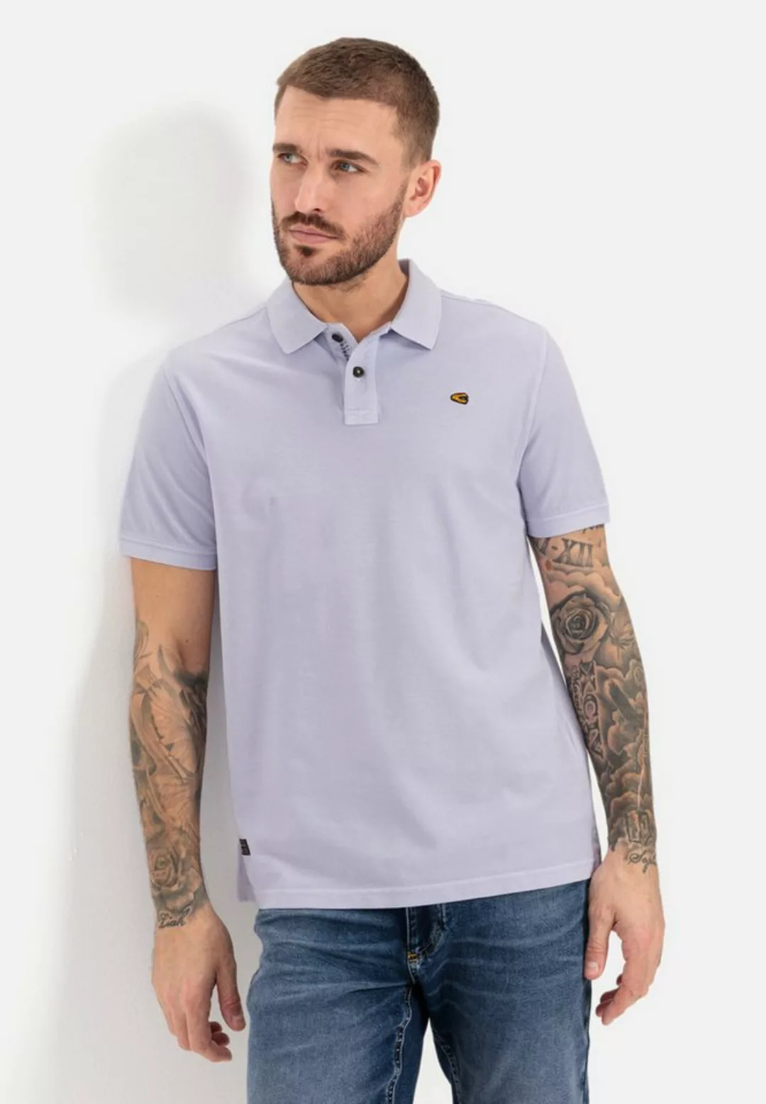 camel active Poloshirt im Garment-Dye-Look günstig online kaufen