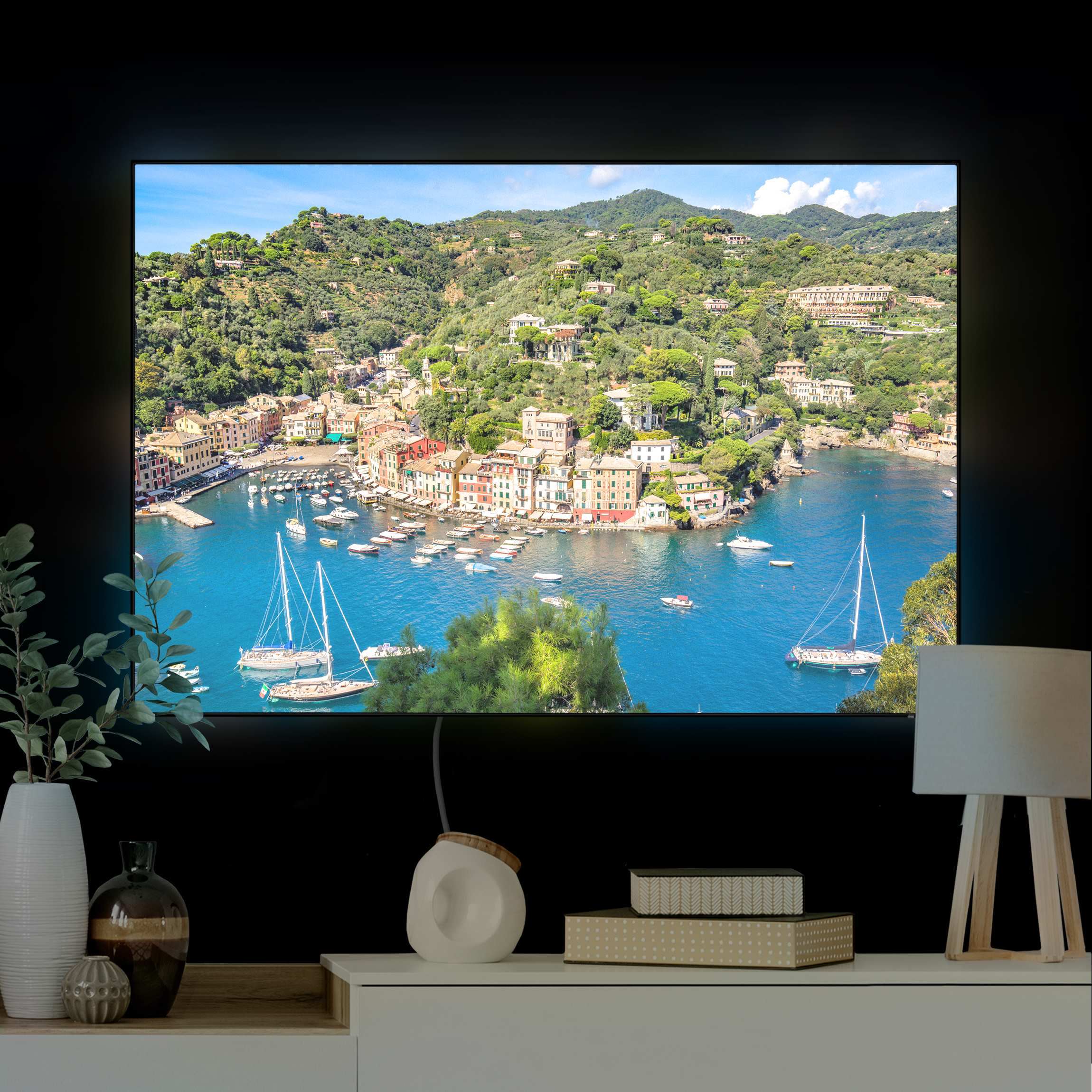 LED-Wechselbild Portofino Harbour günstig online kaufen