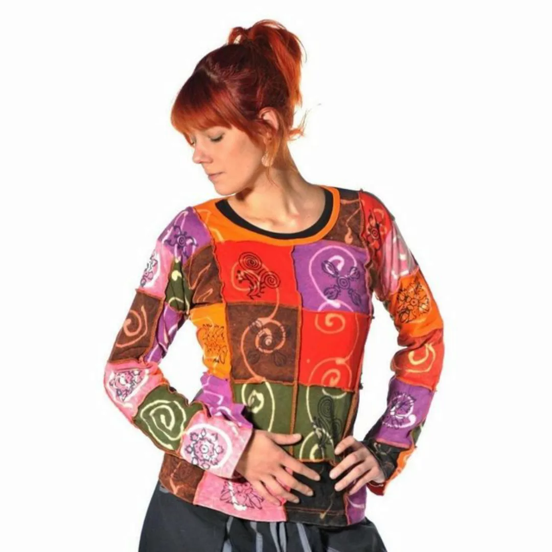 SIMANDRA Rundhalspullover Asha Sweatshirt (1-tlg) Patchwork günstig online kaufen