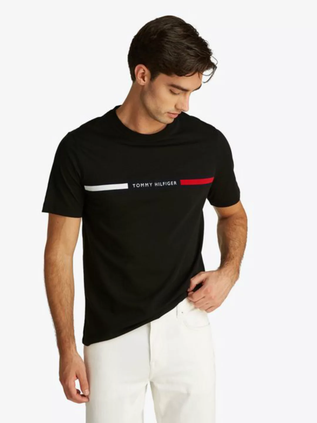 Tommy Hilfiger T-Shirt HILFIGER CHEST INSERT TEE günstig online kaufen