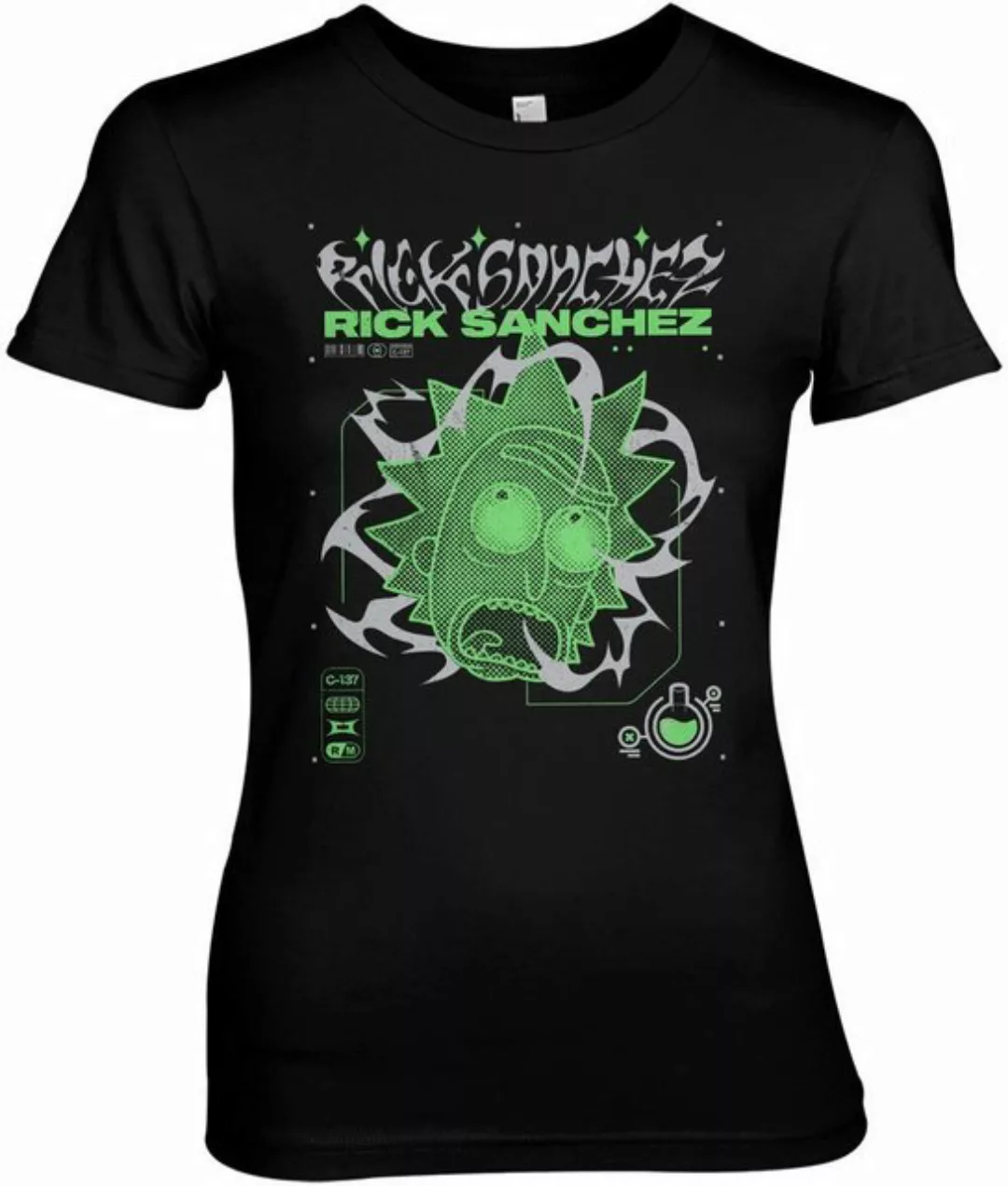 Rick and Morty T-Shirt Rick Sanchez Lab Girly Tee günstig online kaufen