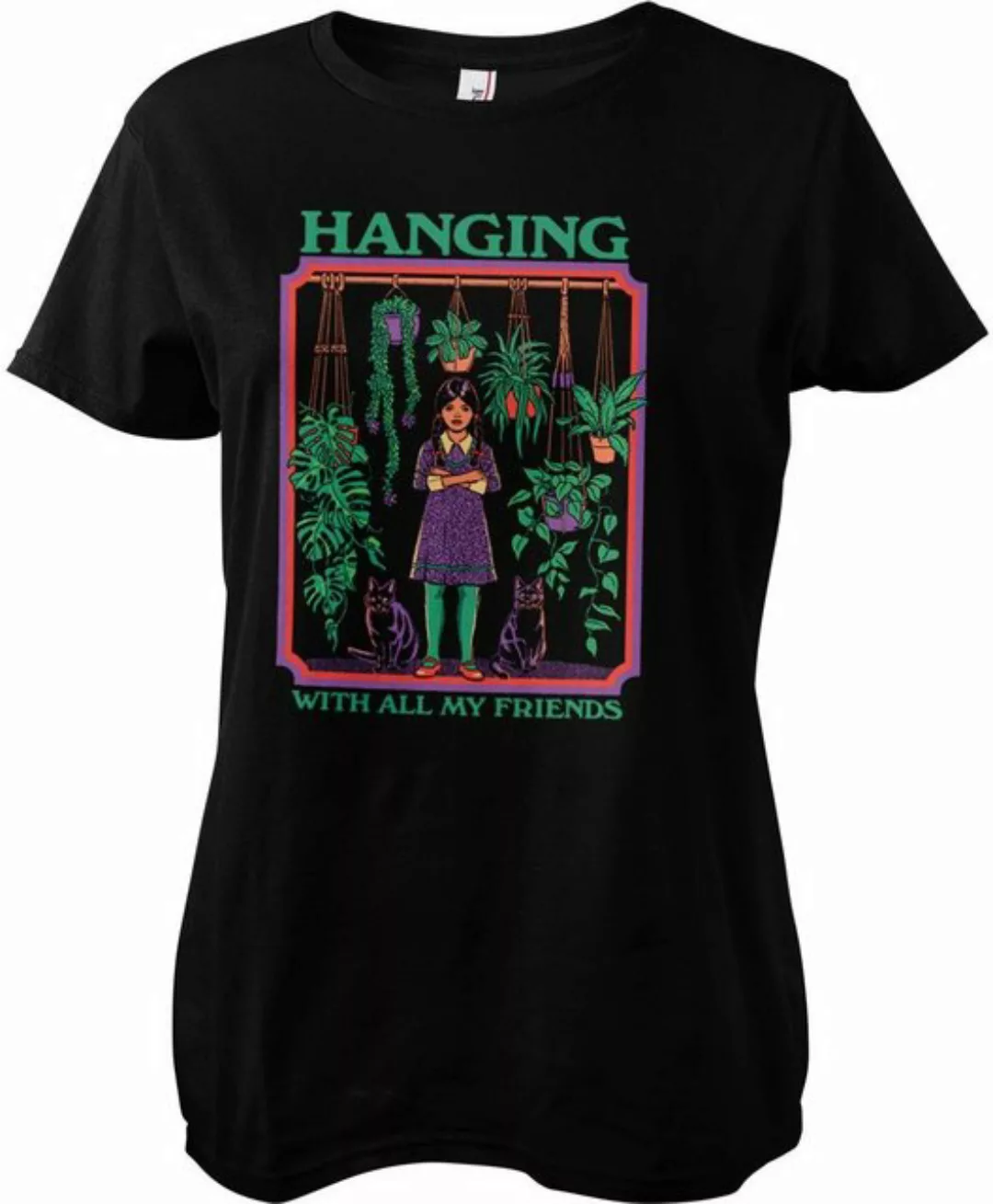 Steven Rhodes T-Shirt Hangning With All My Friends Girly Tee günstig online kaufen