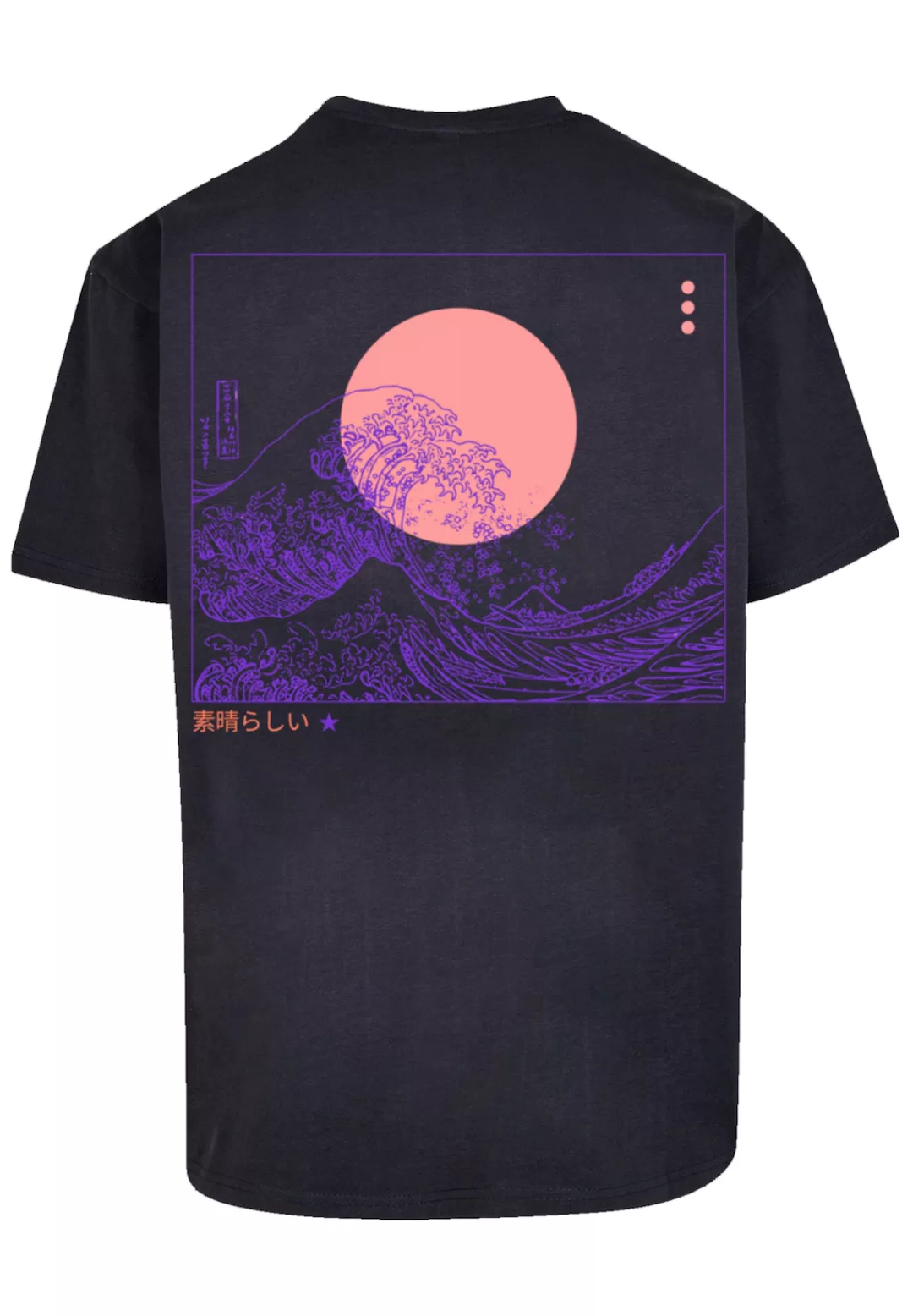 F4NT4STIC T-Shirt "PLUS SIZE Kanagawa Welle", Print günstig online kaufen