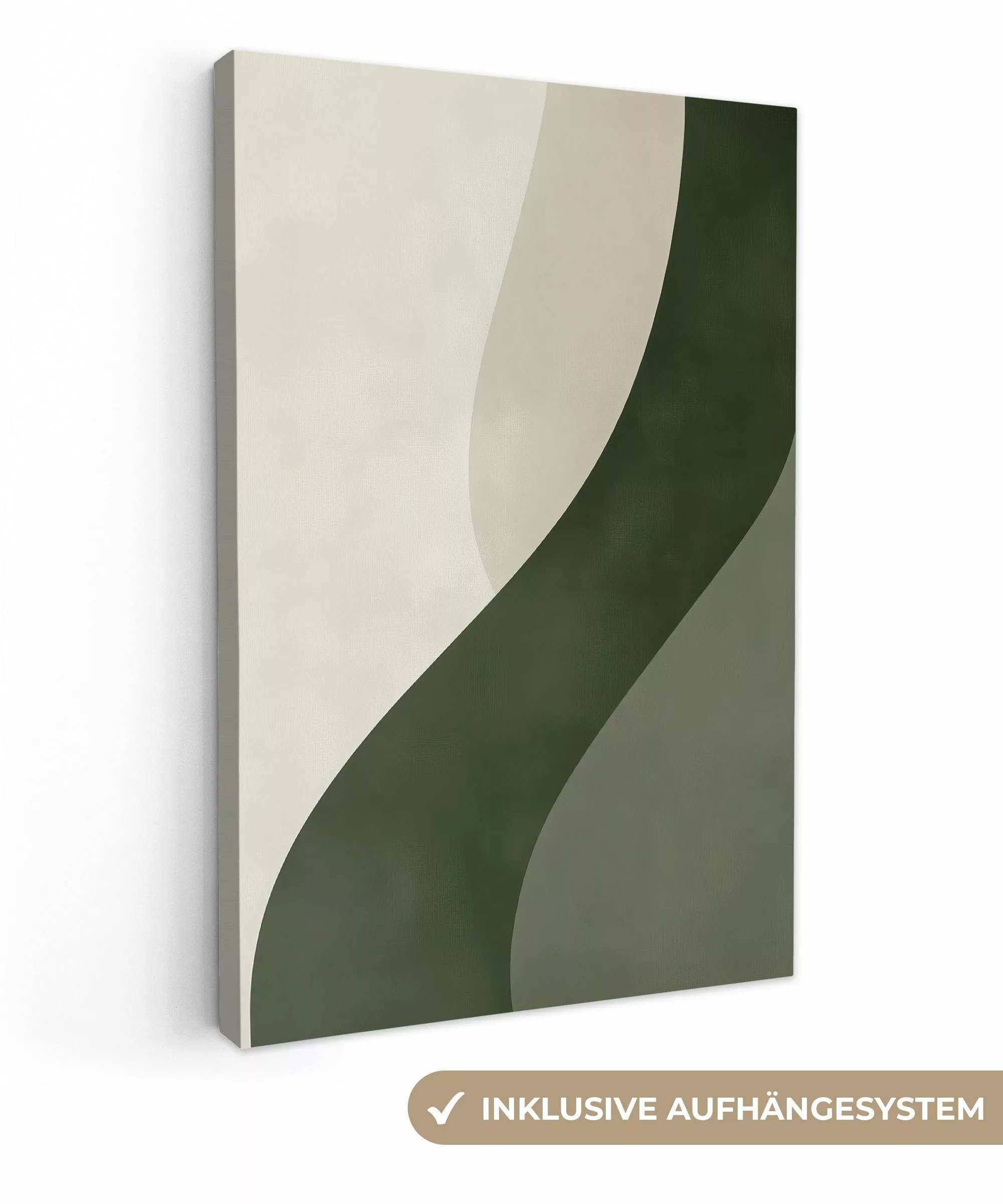 OneMillionCanvasses® Leinwandbild Japandi - Grün - günstig online kaufen