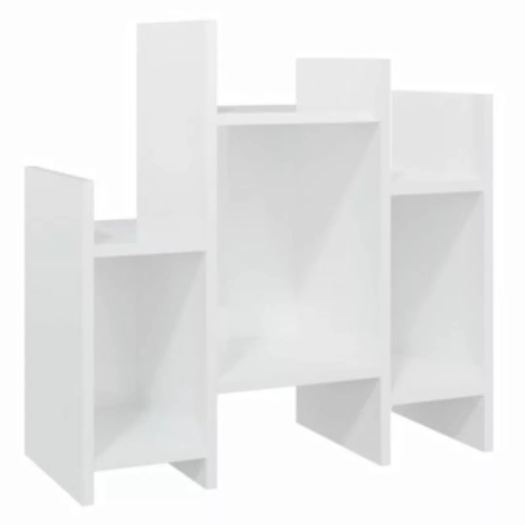 vidaXL Regalschrank Hochglanz-Weiß 60x26x60 cm Holzwerkstoff Beistellschran günstig online kaufen