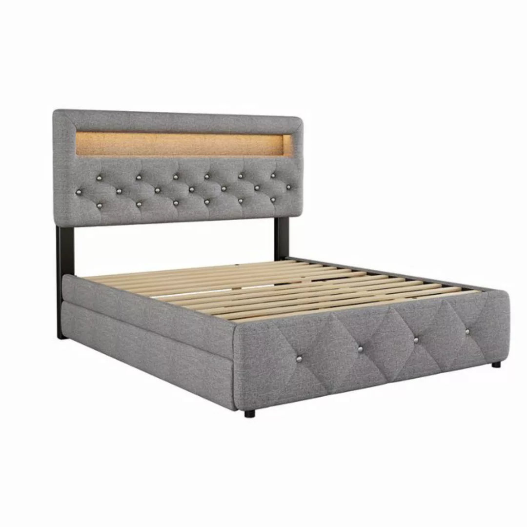 Welikera Polsterbett 140*200cm(90*190cm) Doppelbett,Podestbett, mit Bettaus günstig online kaufen