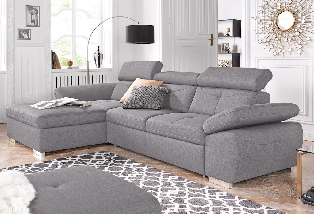 exxpo - sofa fashion Ecksofa "Spring, super bequem und komfortabel mit Armt günstig online kaufen