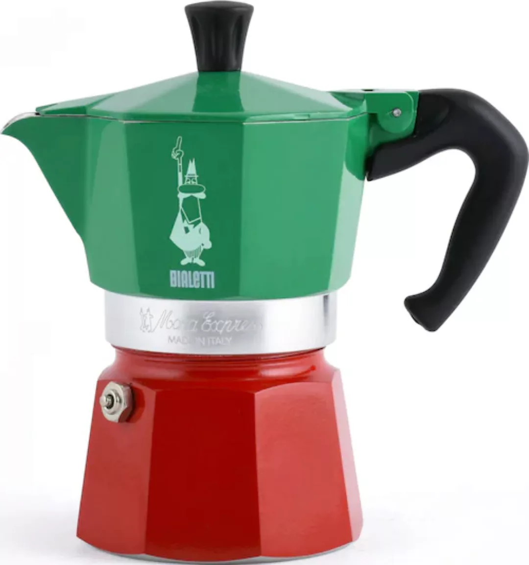 BIALETTI Espressokocher »Moka Express Tricolore Italia«, 0,27 l Kaffeekanne günstig online kaufen