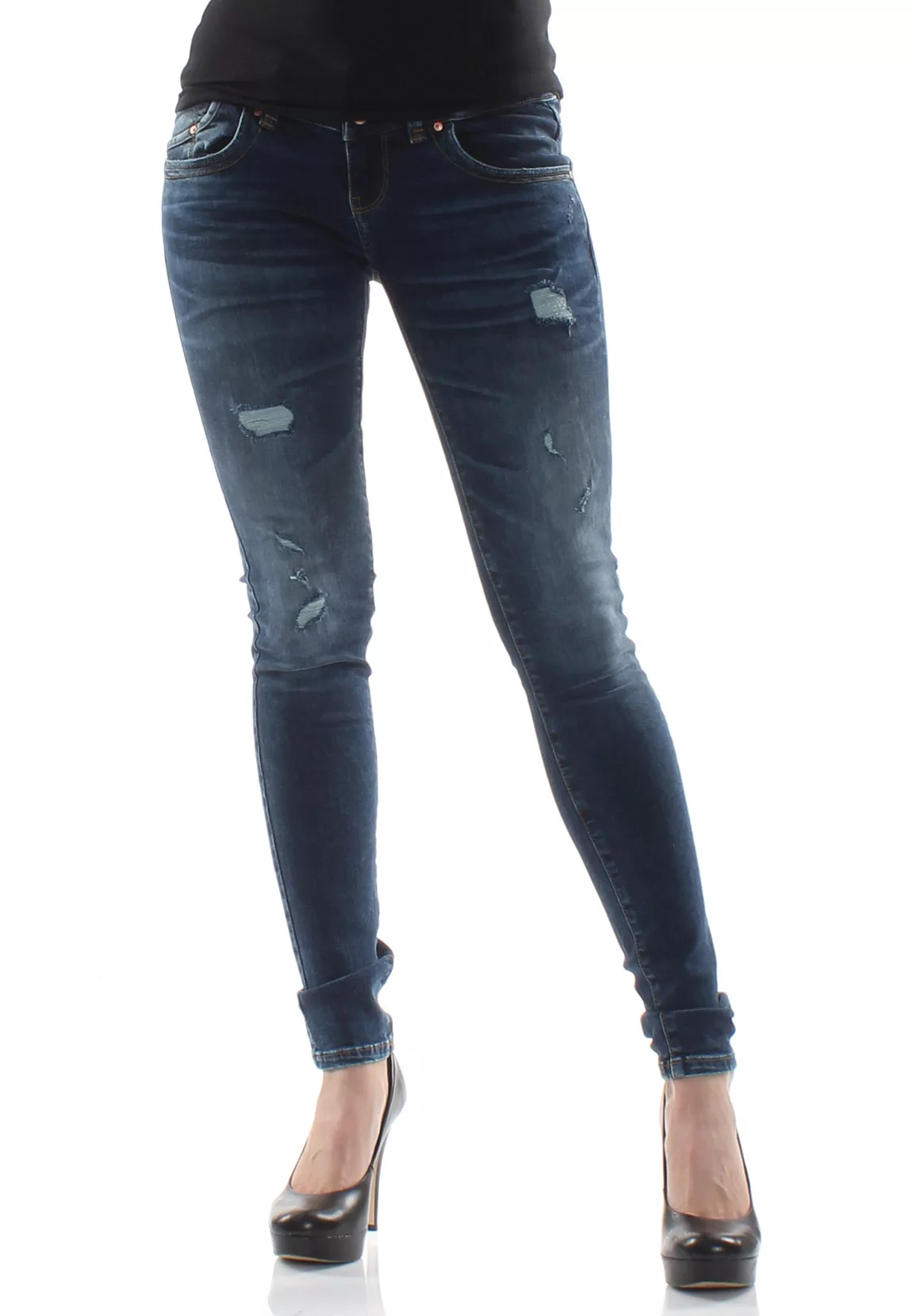 LTB Damen Jeans JULITA X Tessa Wash Blau günstig online kaufen