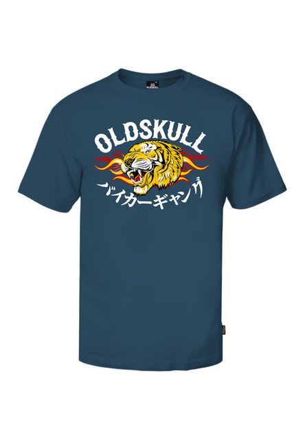 Oldskull T-Shirt Wrldvibe Beast & Flames Logo Graphic günstig online kaufen