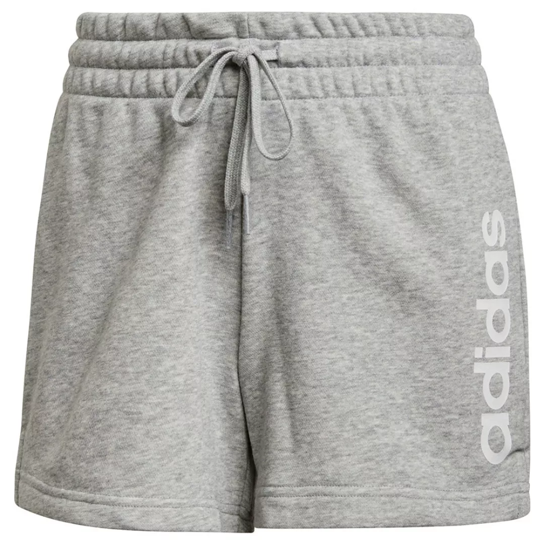Adidas Linear Ft Shorts Hosen 2XS Medium Grey Heather / White günstig online kaufen