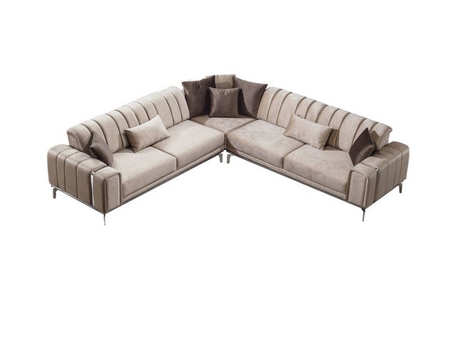 Villa Möbel Ecksofa Eden, Set, mit Relax-/Bettfunktion durch umklappbare Rü günstig online kaufen