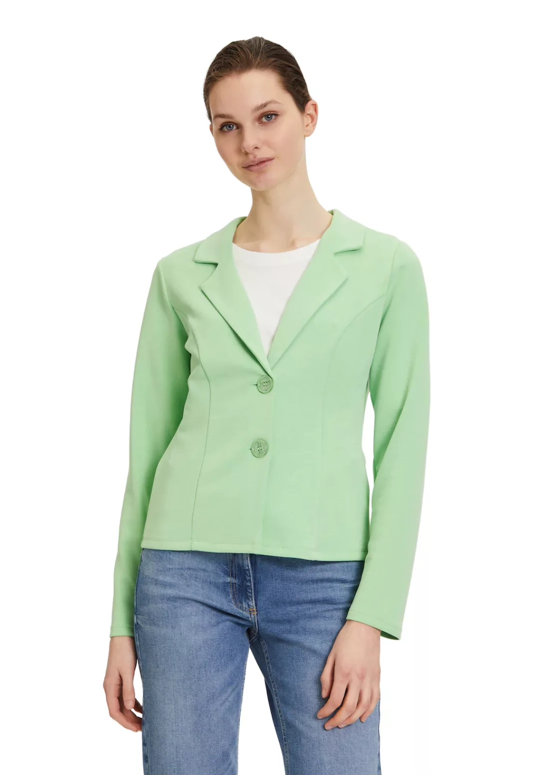 Betty Barclay Jackenblazer "Betty Barclay Jerseyjacke mit Knöpfen", Kragen günstig online kaufen