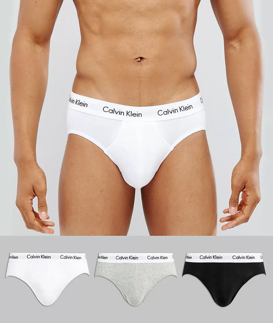 Calvin Klein Underwear Cadera Slip 3 Einheiten XL Multicolor / White Waistb günstig online kaufen