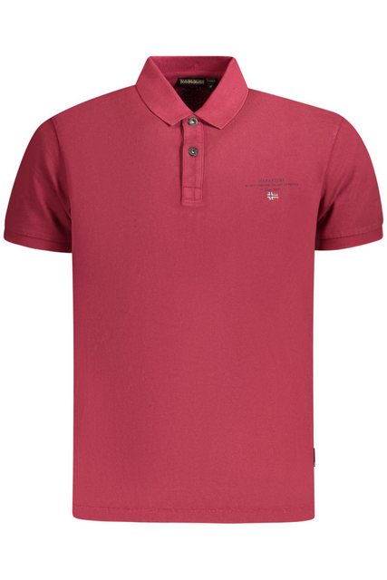 Napapijri Poloshirt Herren Kurzarm-Poloshirt Rot - Stilvoll mit Druck & günstig online kaufen