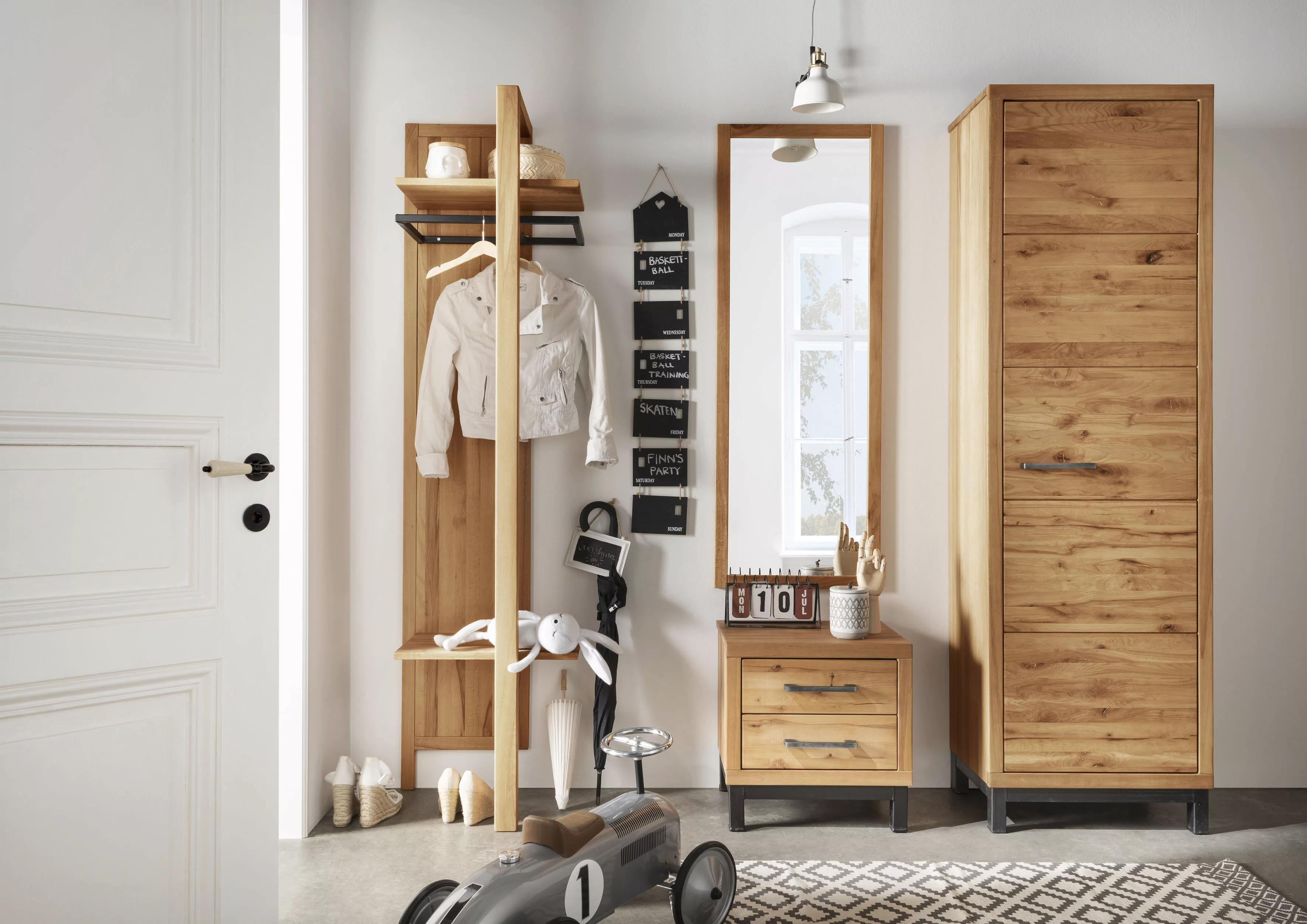 Wohnglücklich by Infantil Garderobenpaneel "Brest", Wandgarderobe mit Ablag günstig online kaufen