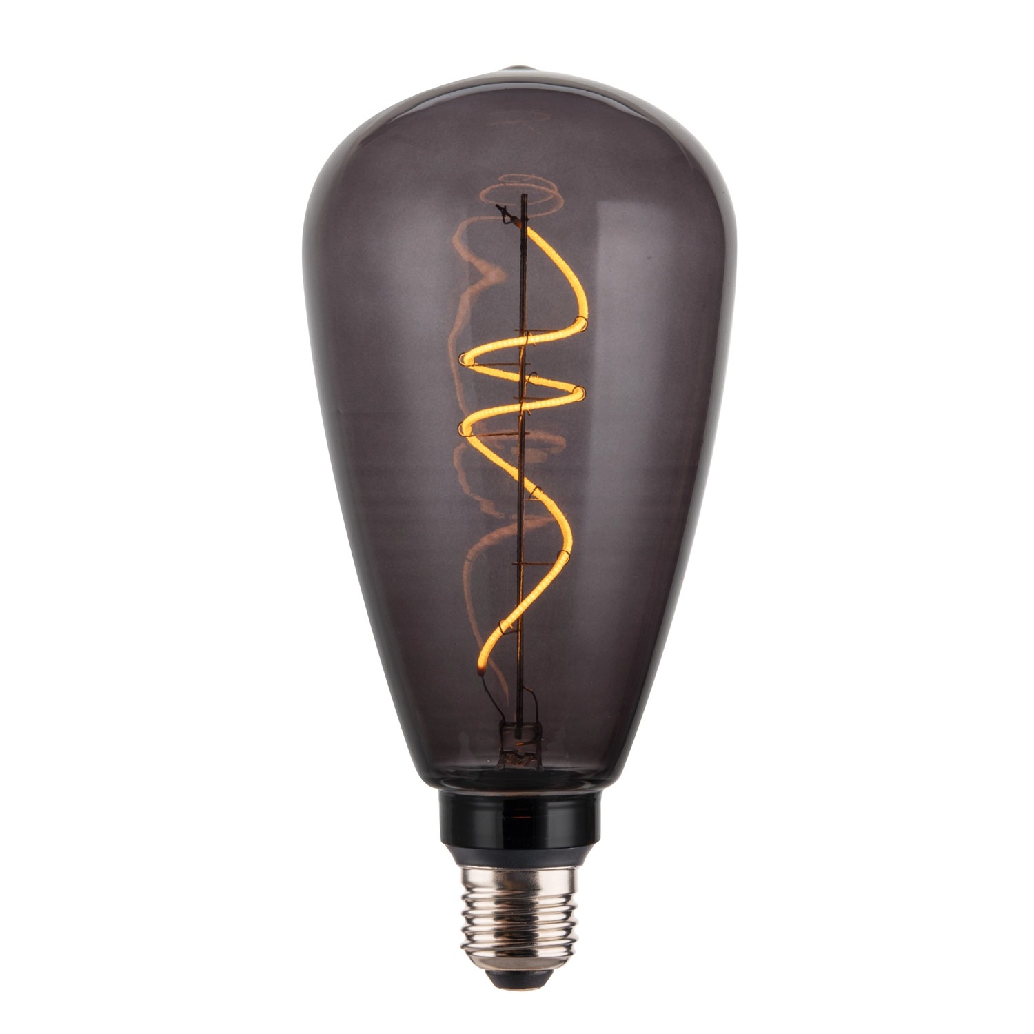 ENOVALITE LED Filament Leuchtmittel PEAR E27 4W 1800K Dimmbar Rauchglas War günstig online kaufen