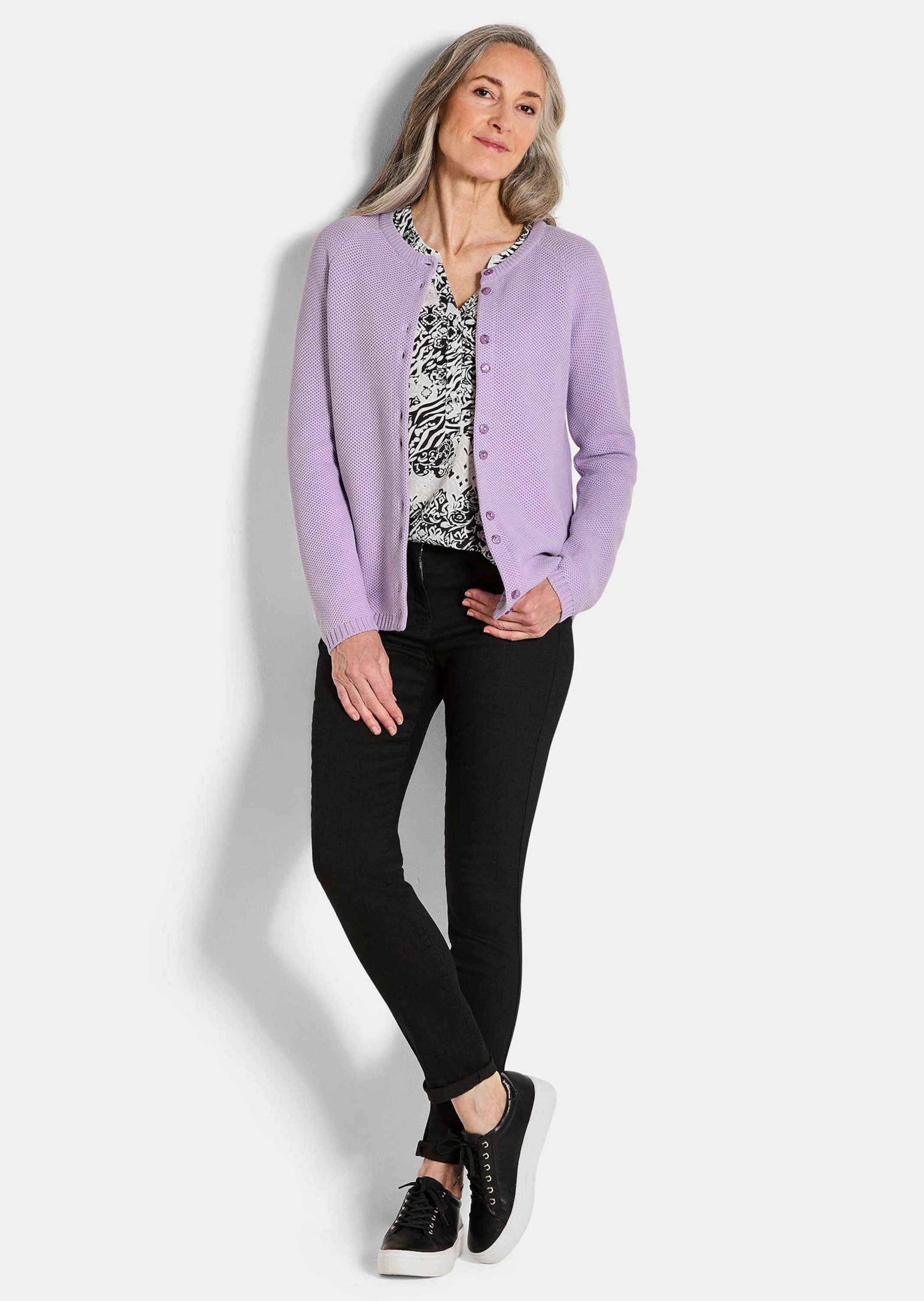 GOLDNER Strickjacke Kurzgröße: Strickjacke aus reiner günstig online kaufen