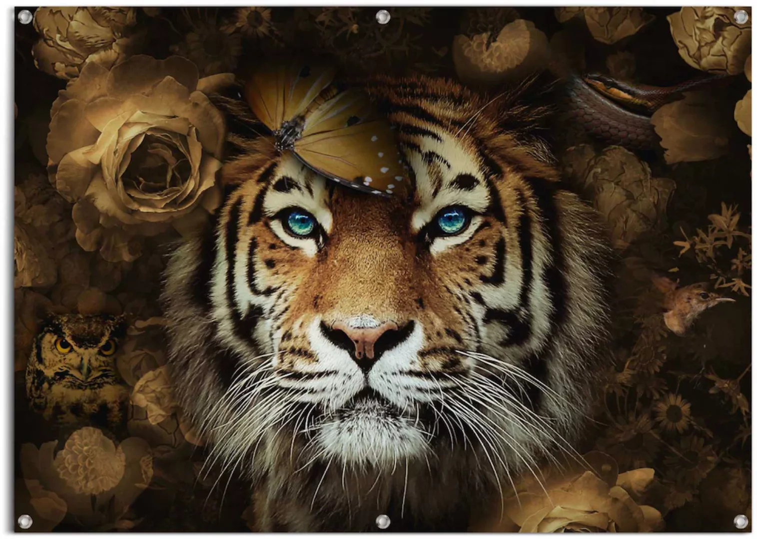 Reinders! Poster »Tiger«, leichtes und wasserfestes Gartenposter für den Au günstig online kaufen