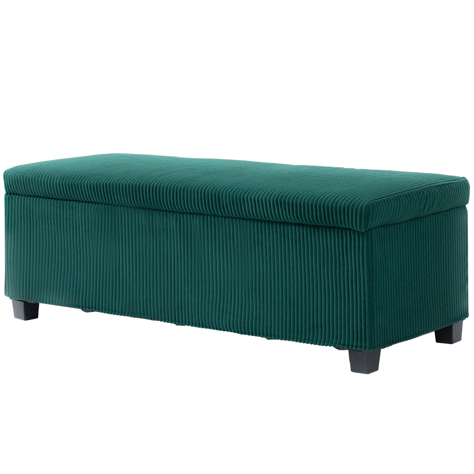 HOMCOM Samt Cord Aufbewahrungshocker 84L Hocker Bank End Of Bed Aufbewahrun günstig online kaufen