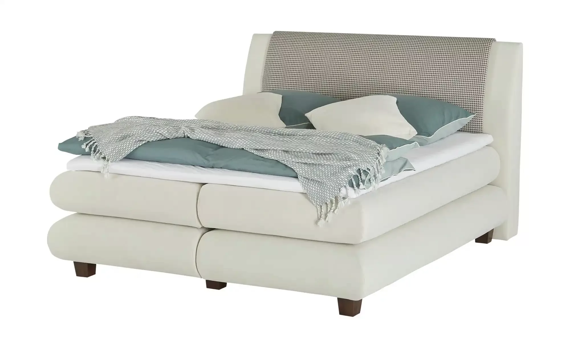 smart Boxspringbett  Premium ¦ creme ¦ Maße (cm): B: 197 H: 126 Betten > Bo günstig online kaufen