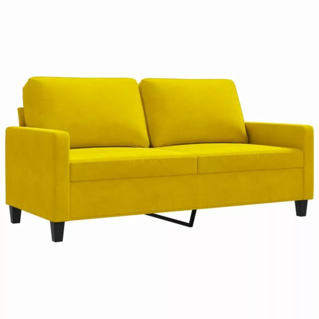 vidaXL Sofa, 2-Sitzer-Sofa Gelb 140 cm Samt günstig online kaufen