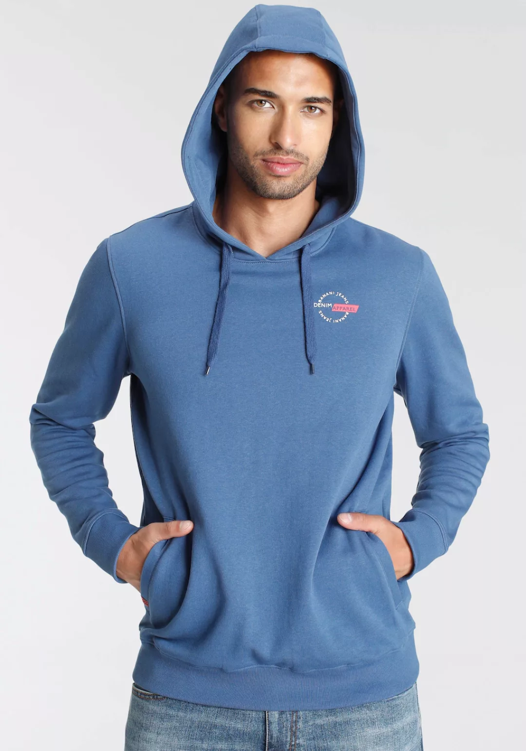 Bruno Banani Hoodie schmale Passform, aus Baumwolle, aus angerauter Sweatwa günstig online kaufen