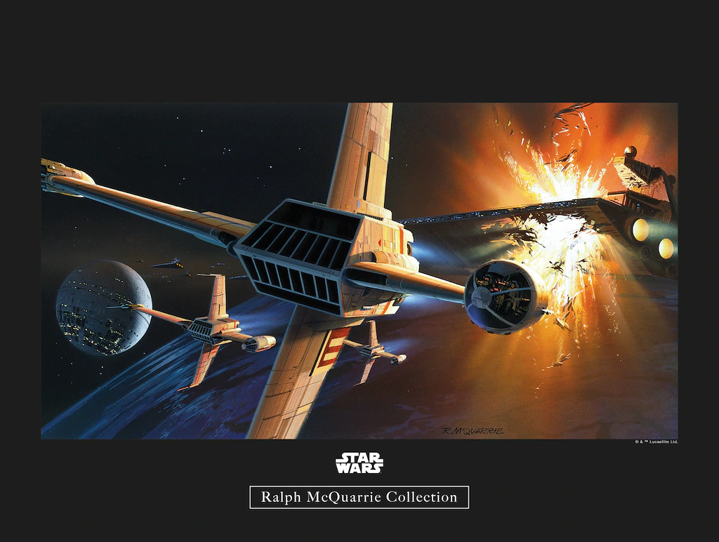 Komar Poster "Star Wars Classic RMQ Endor Orbit War", Star Wars, (1 St.) günstig online kaufen