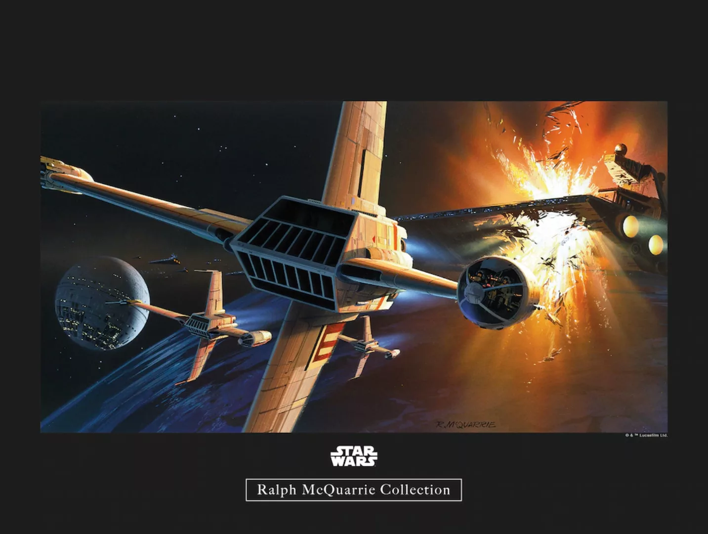 Komar Wandbild Star Wars Orbit War 70 x 50 cm günstig online kaufen