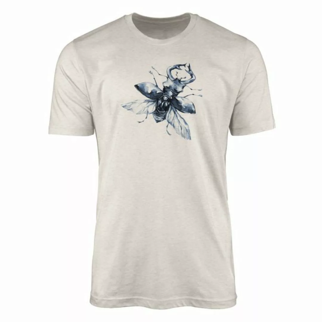 Sinus Art T-Shirt Herren Shirt 100% Bio-Baumwolle T-Shirt Aquarell Motiv Hi günstig online kaufen