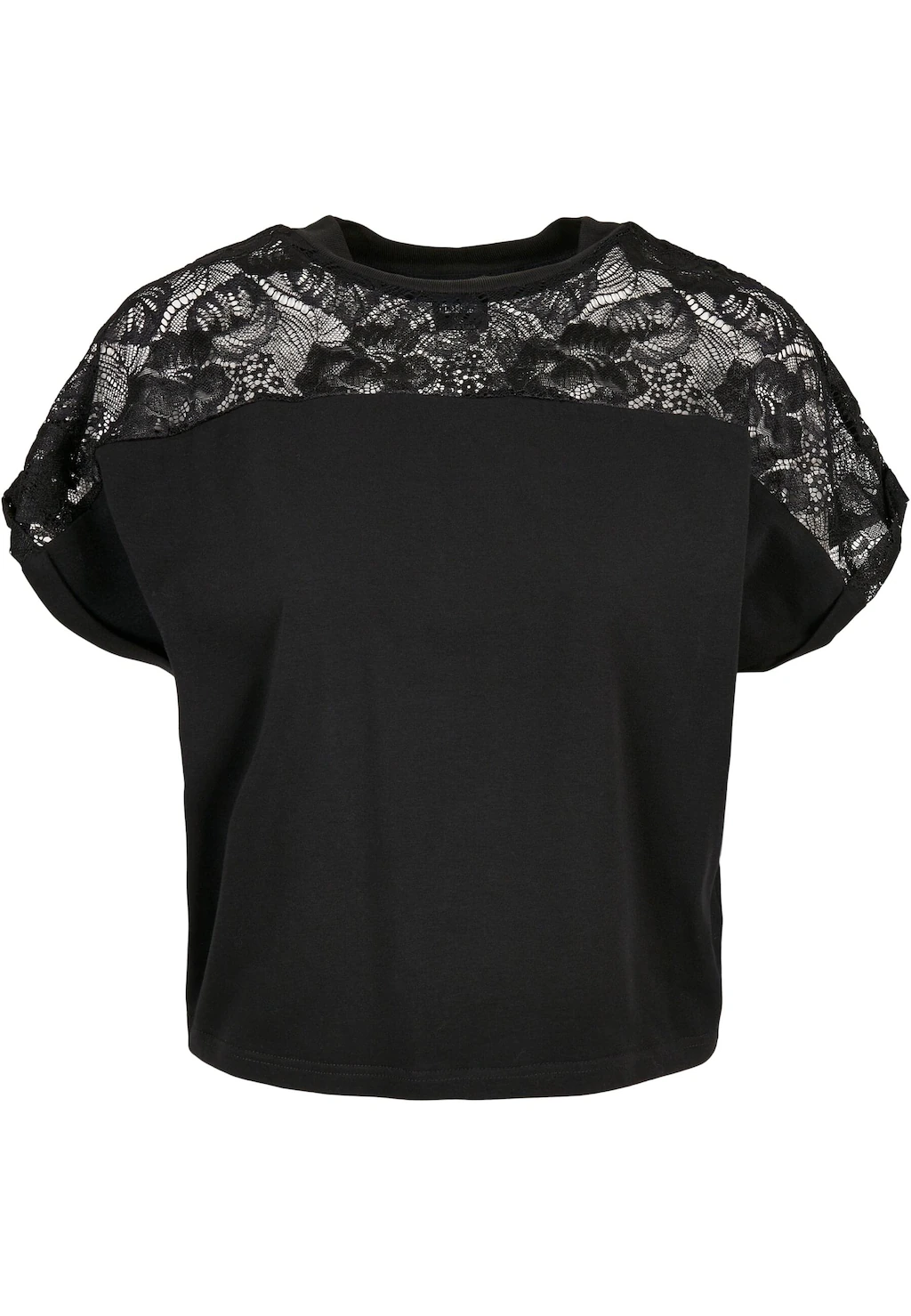 URBAN CLASSICS T-Shirt "Urban Classics Damen Ladies Short Oversized Lace Te günstig online kaufen