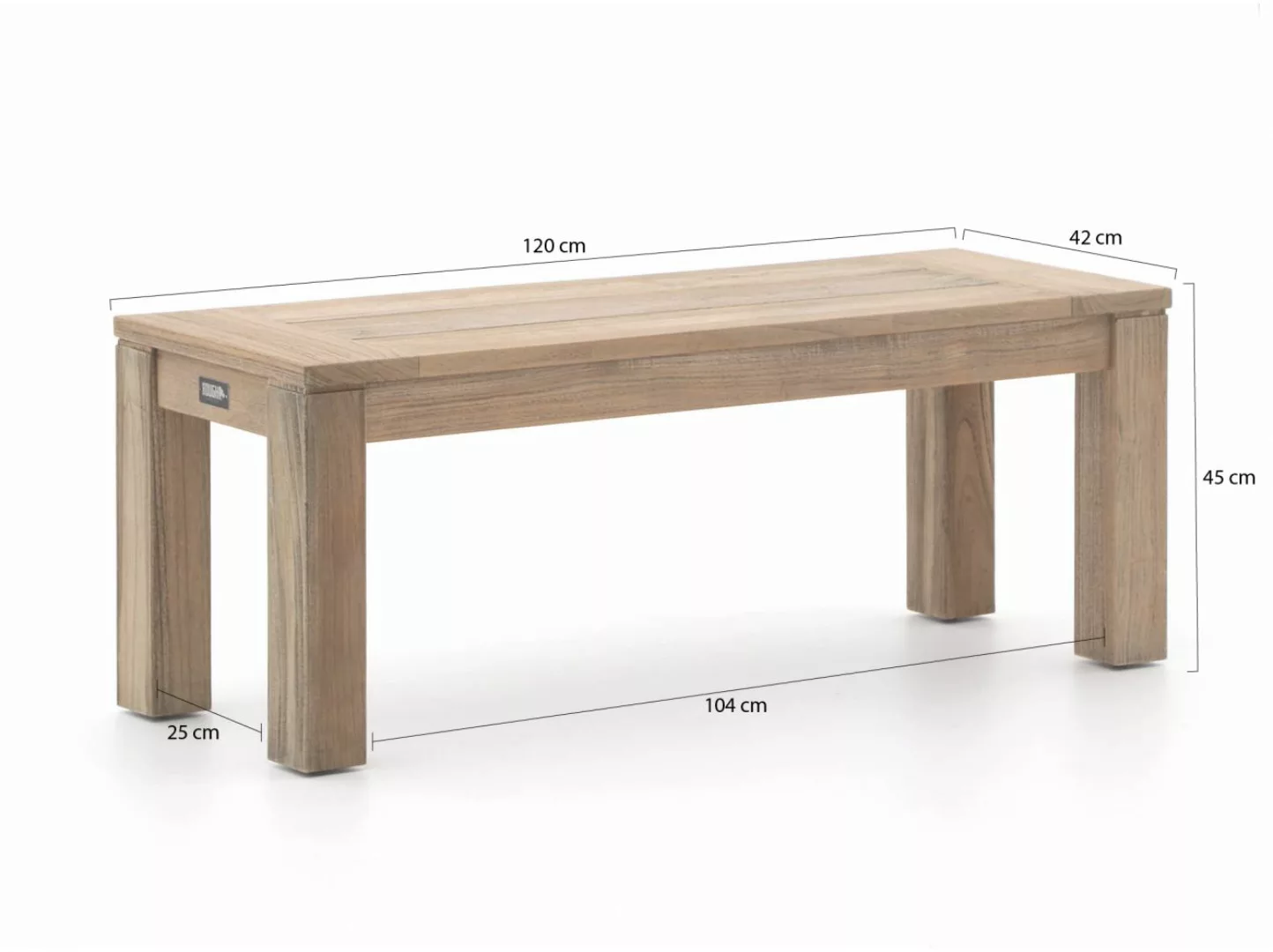 ROUGH-S 160 cm Picknick Sitzgruppe 3-teilig günstig online kaufen