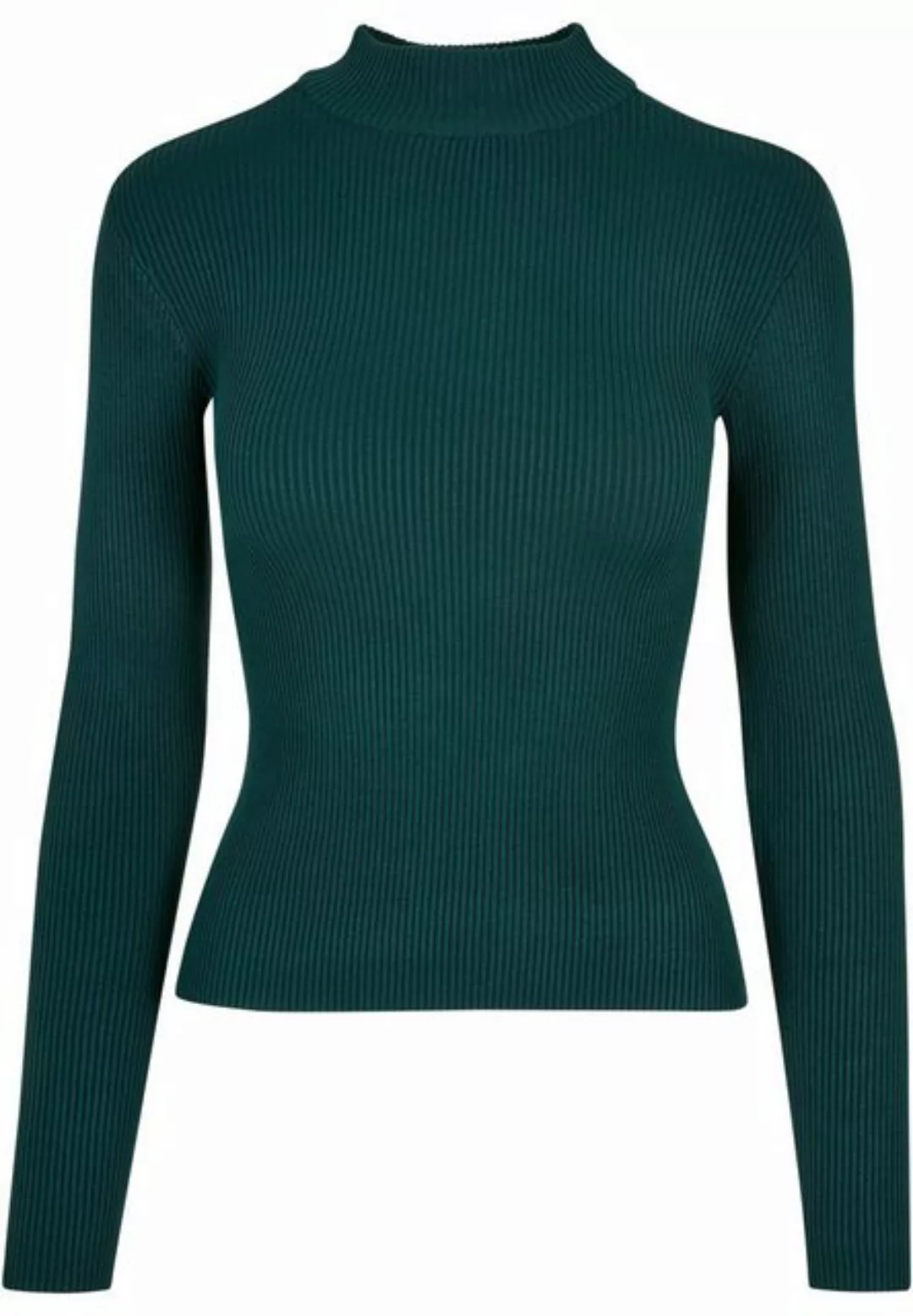 URBAN CLASSICS Sweater Urban Classics Damen Ladies Rib Knit Turtelneck Swea günstig online kaufen