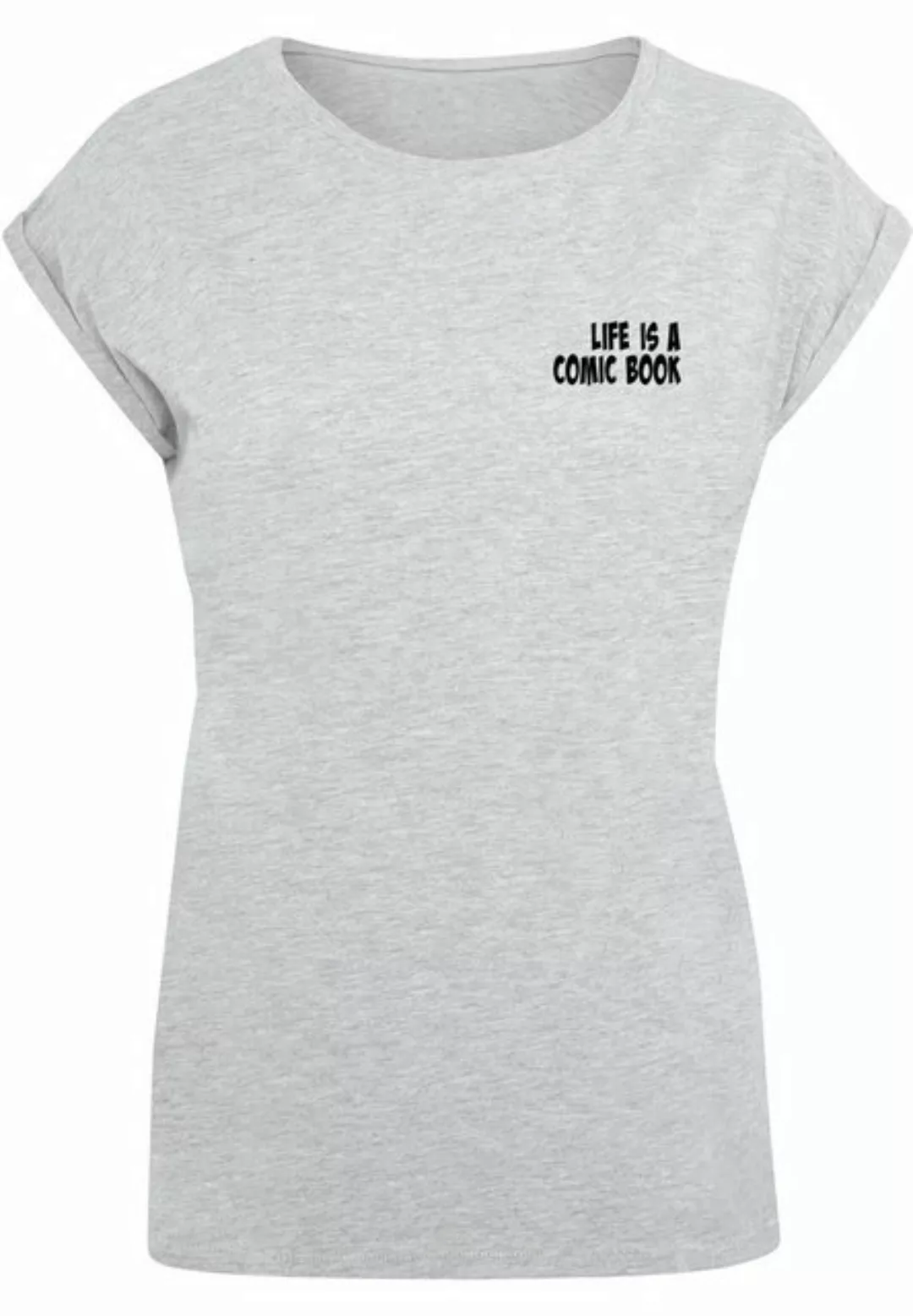Merchcode T-Shirt Merchcode Damen Ladies Book Comic Extended Shoulder Tee ( günstig online kaufen