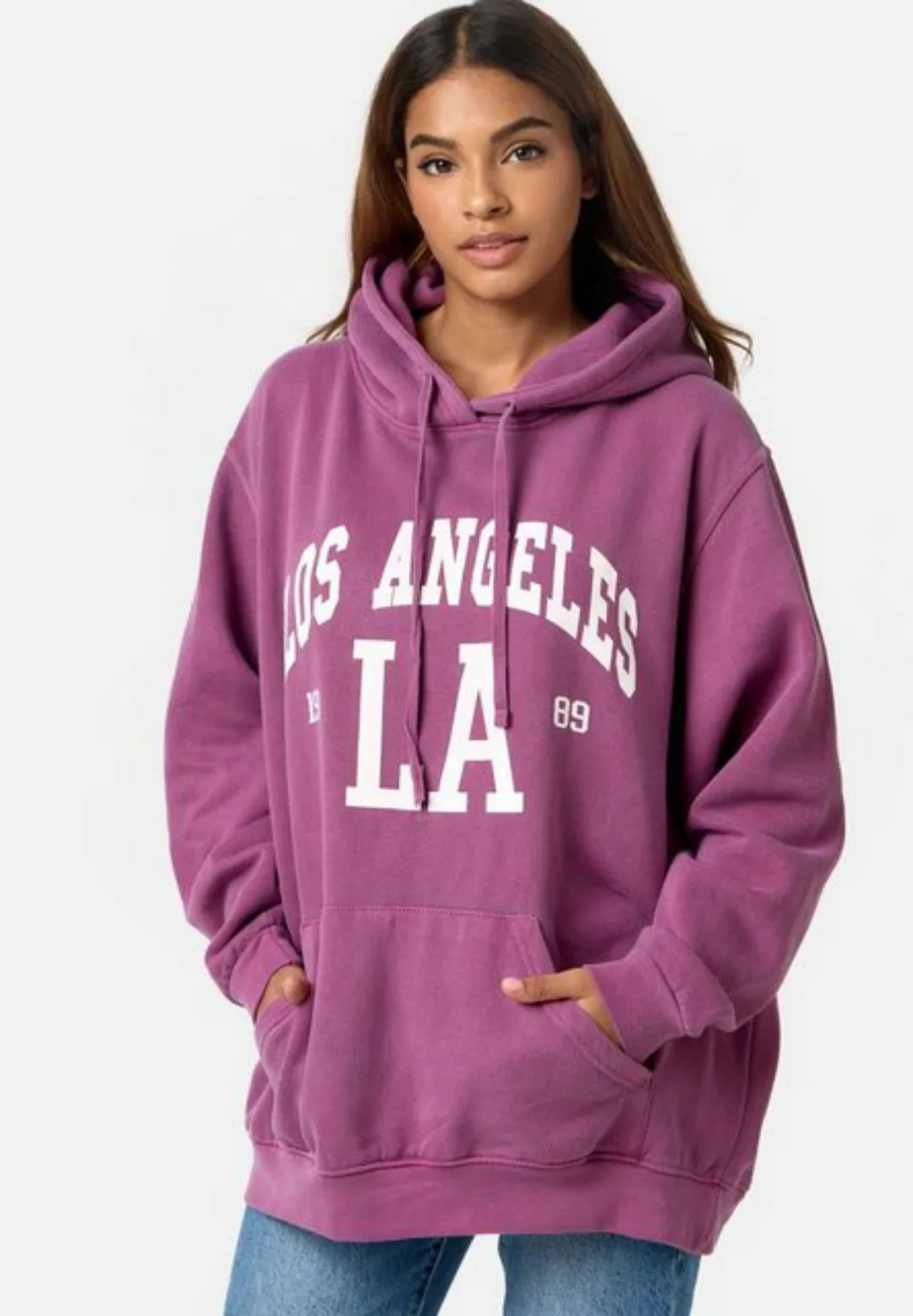 Worldclassca Hoodie Worldclassca LA Oversized Hoodie Kapuzenpullover Washed günstig online kaufen