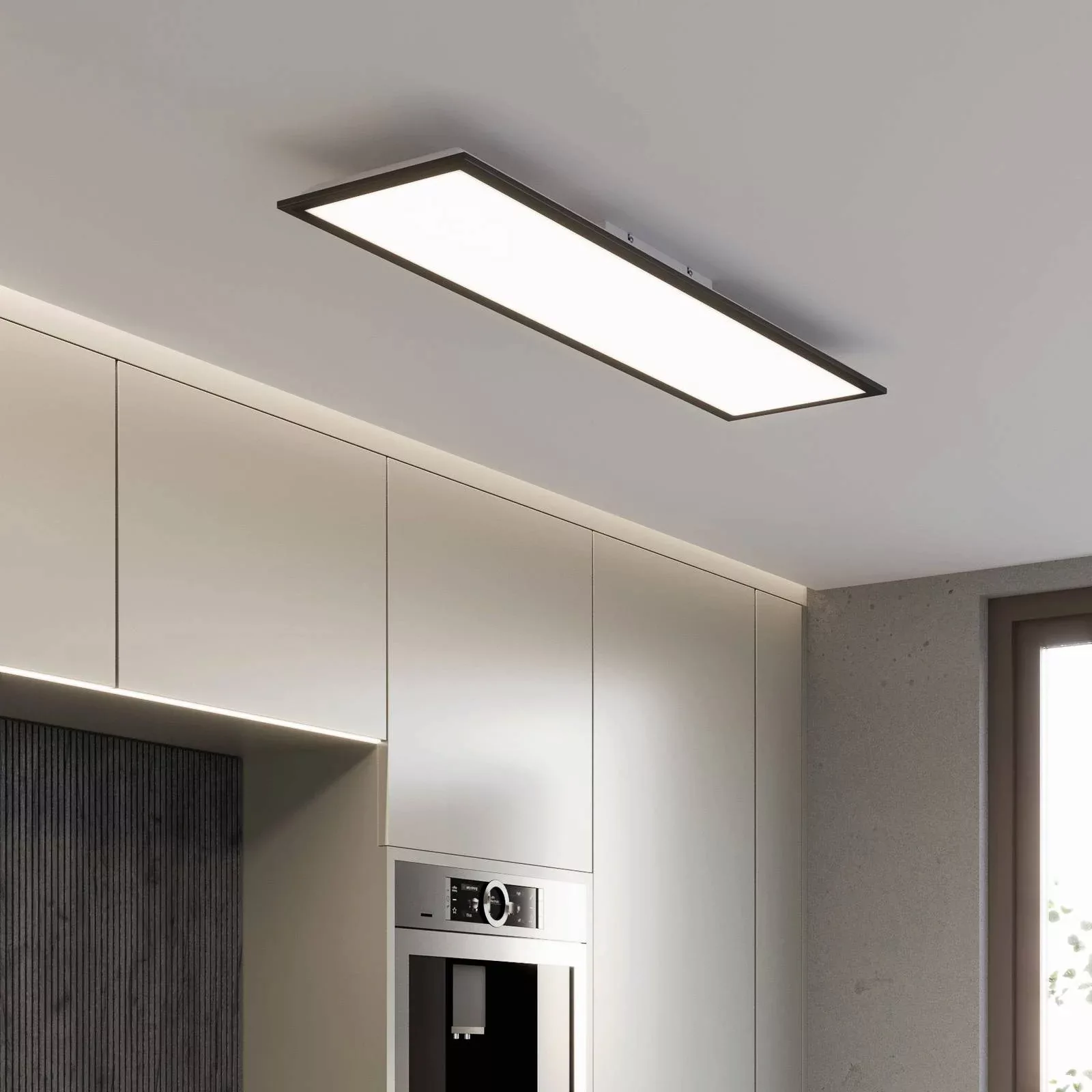 LED-Panel Piatto CCT Fernbedienung 100x25 schwarz günstig online kaufen